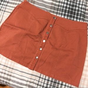 Forver 21 Button Down Denim Skirt (PLUS SIZE)